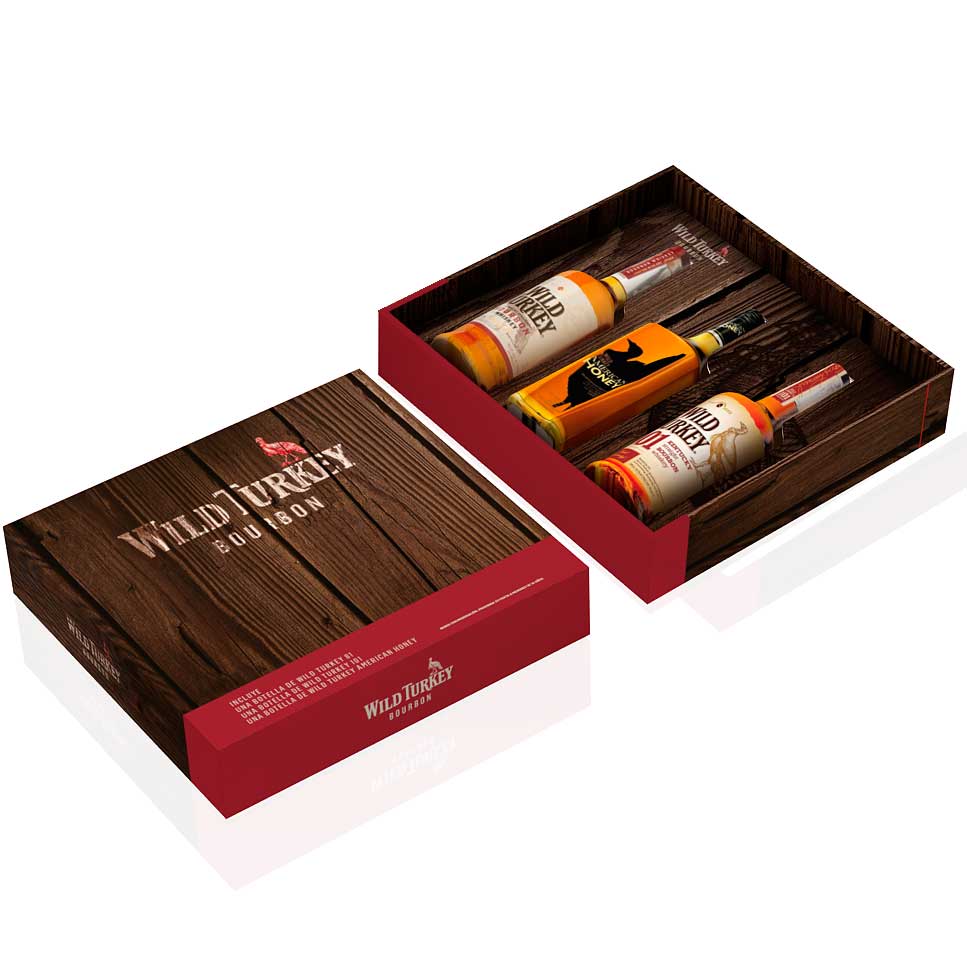 ESTUCHE WILD TURKEYX3(bourbon+honey+101)